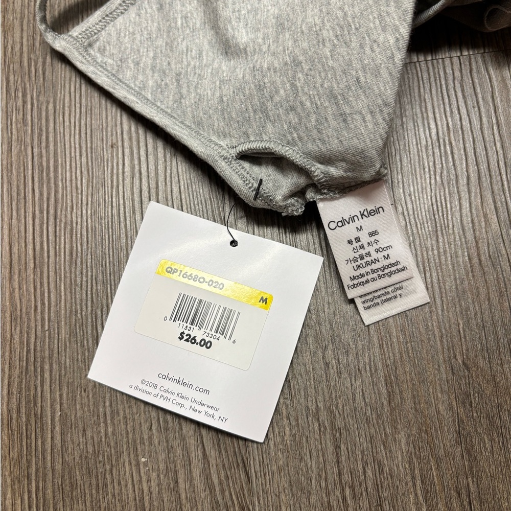 Calvin Klein Gray Racerback Bralette - Picture 10 of 10